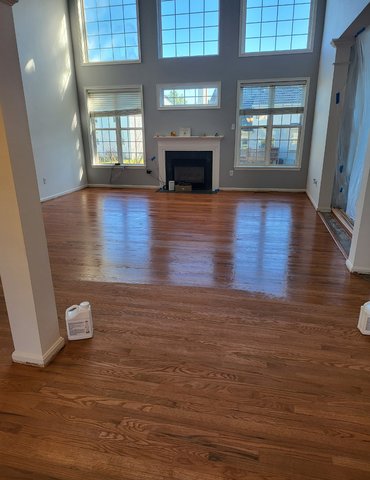 Hardwood Flooring in Large Space with Windows by MM Flooring in Crofton, MD