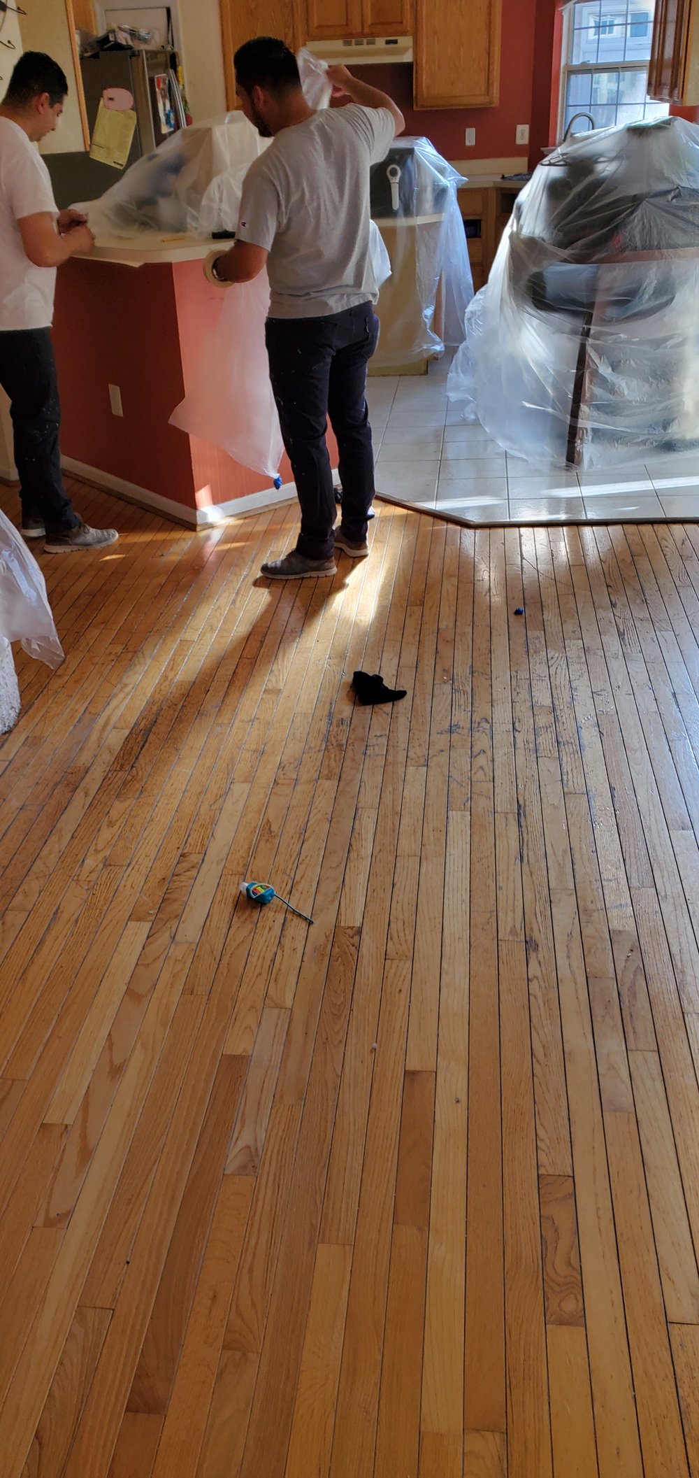 Preparing Hardwood Floors for Refinishing by MM Flooring in Crofton, MD